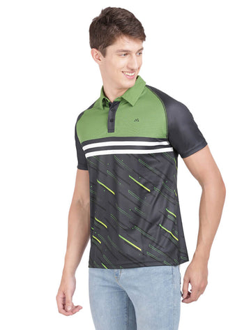 Men Activewear Sports Polo Half Sleeve T-Shirt