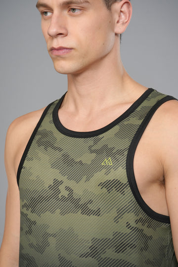 MENS OMBRE PRINT TANK TOP