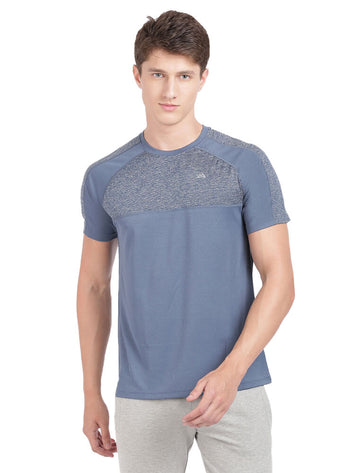 Men Activewear Sports Round neck Half Sleeve T-Shirt