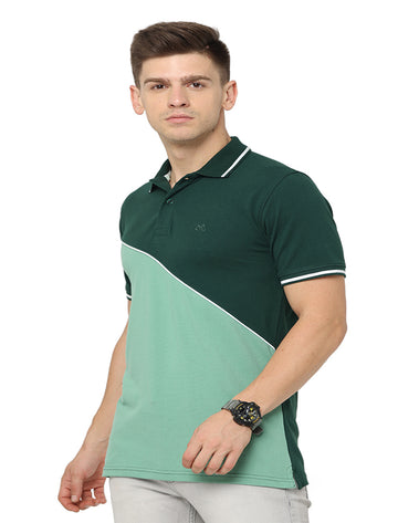 Men Polo Pure Rich Cotton T-Shirt  Dark green