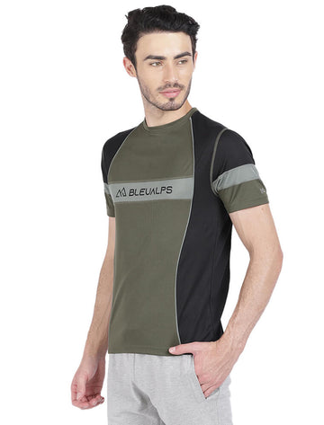 Men Activewear Sports Round neck  Half Sleeve T-Shirt