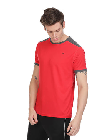 Men Activewear Sports Round neck  Half Sleeve T-Shirt