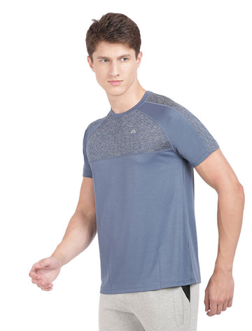 Men Activewear Sports Round neck Half Sleeve T-Shirt